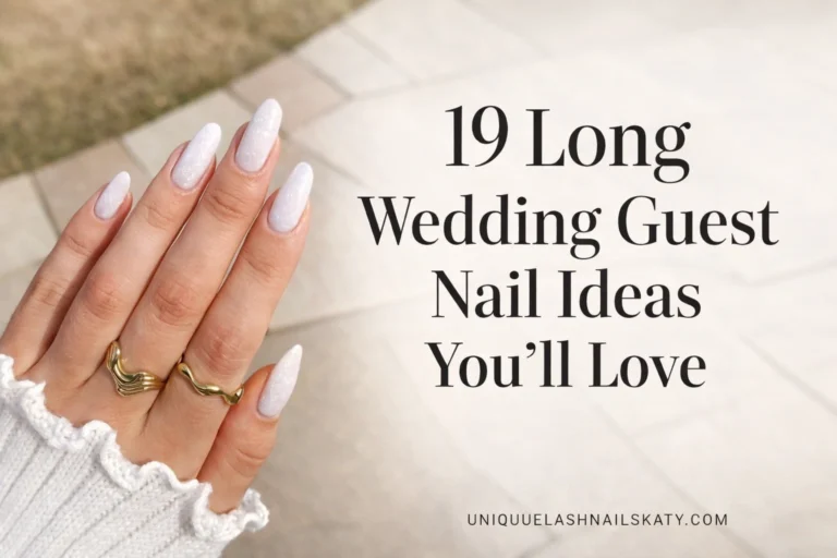 Long Wedding Guest Nail Ideas