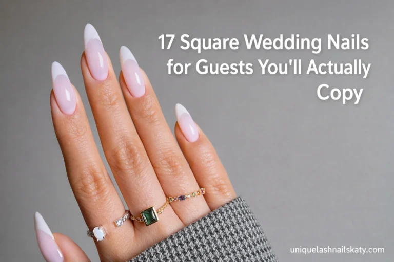 Square Wedding Nails