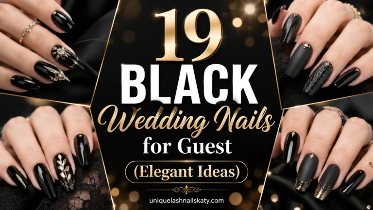 Black Wedding Nails for Guest