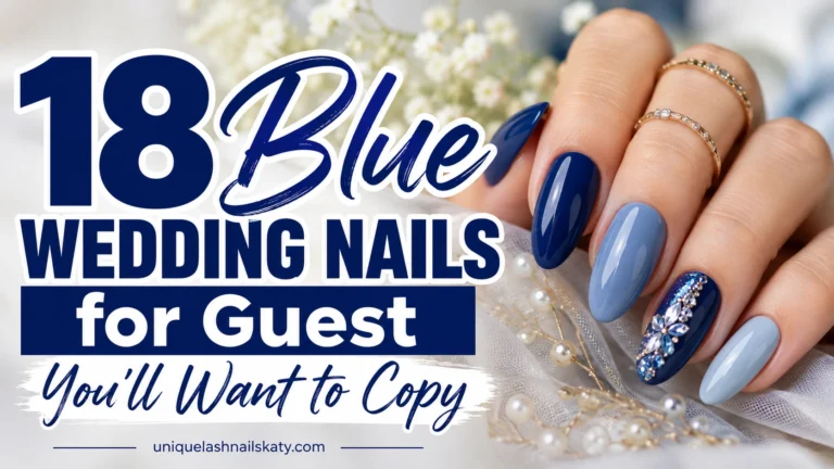 Blue Wedding Nails for Guest