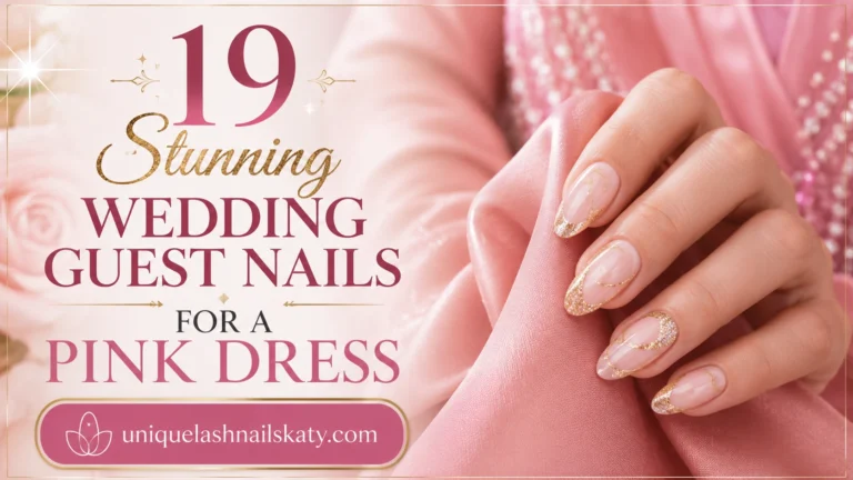 19 Stunning Wedding Guest Nails for a Pink Dress