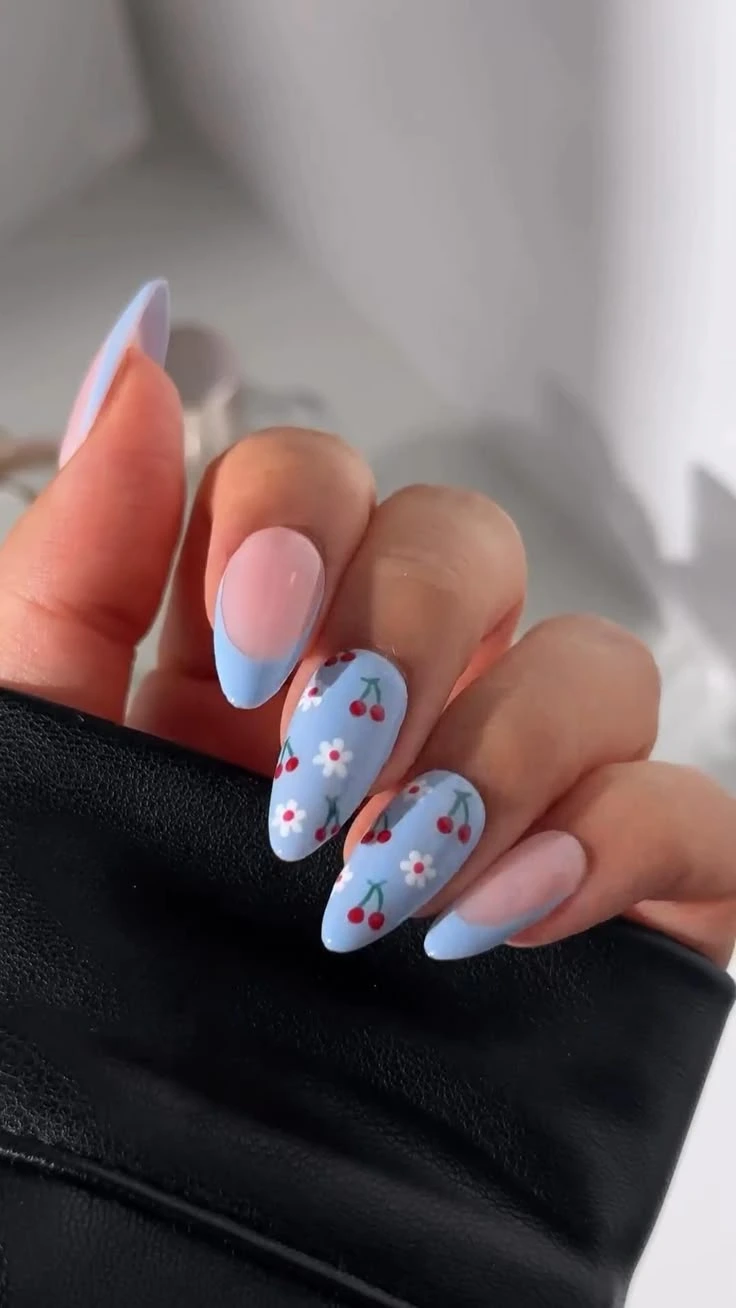 Pastel Blue Wedding Guest