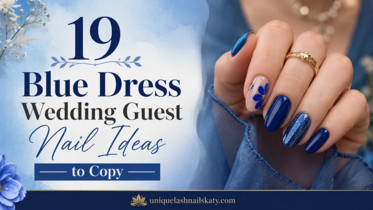 19 Blue Dress Wedding Guest Nail Ideas to Copy