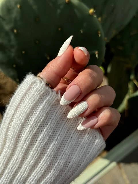 White Wedding Guest Nail Ideas