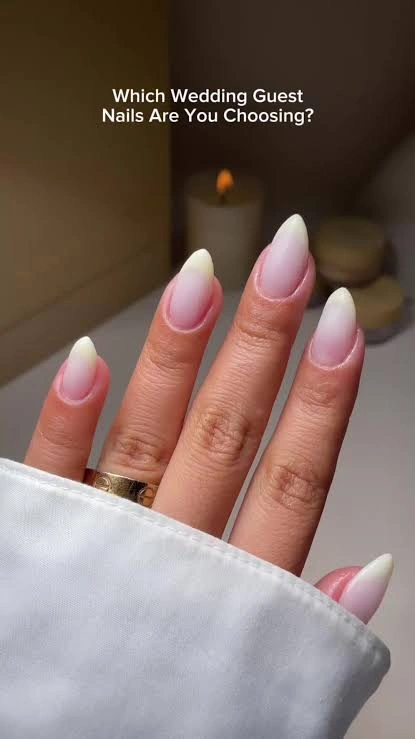 Oval Wedding Guest Nails