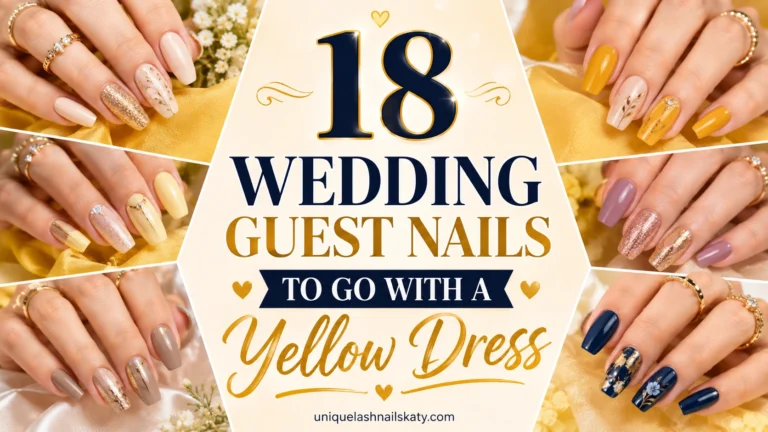 18 Wedding Guest Nails to Go With a Yellow Dress