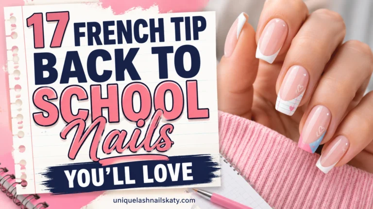 French Tip Back to School Nails