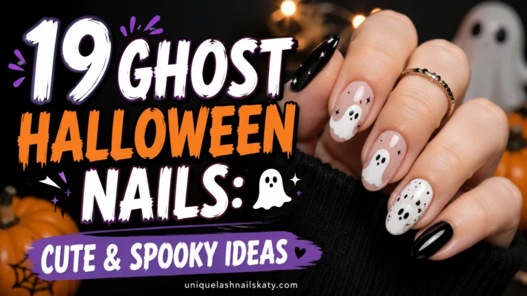 Ghost Halloween Nails