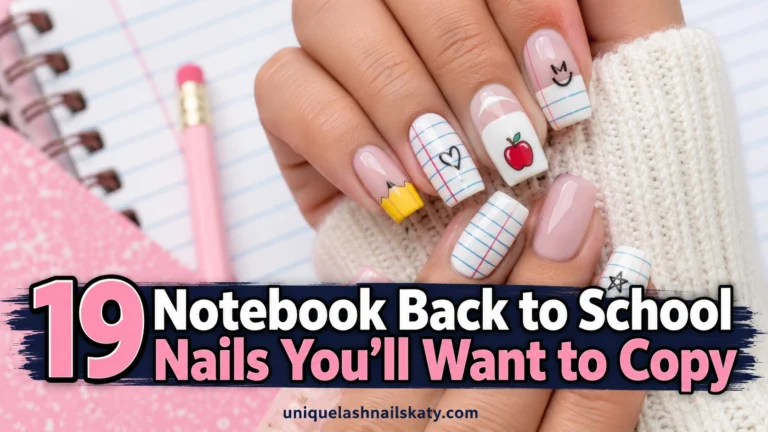 Notebook Back to School Nails