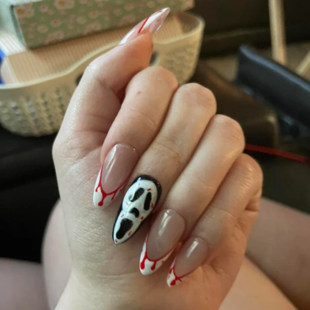Nude Blood Drip Scream Almonds