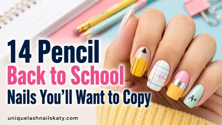 Pencil Back to School Nails