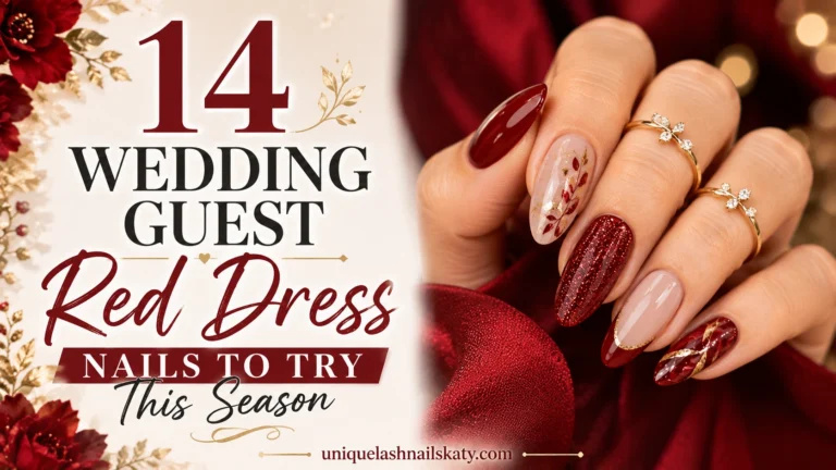 Wedding Guest Red Dress Nails