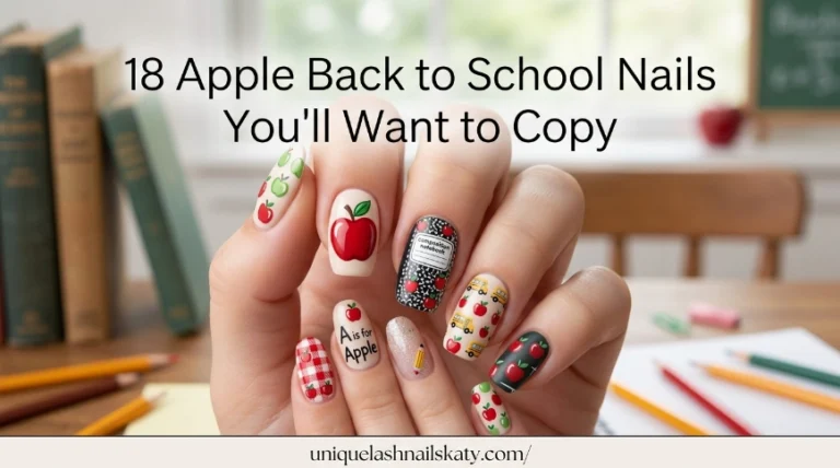 apple back to school nails
