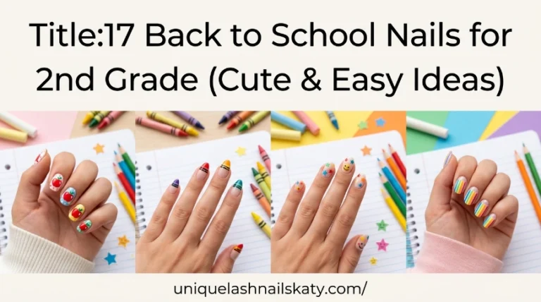 back to school nails for 2nd grade