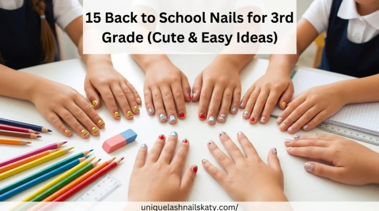 back to school nails for 3rd grade