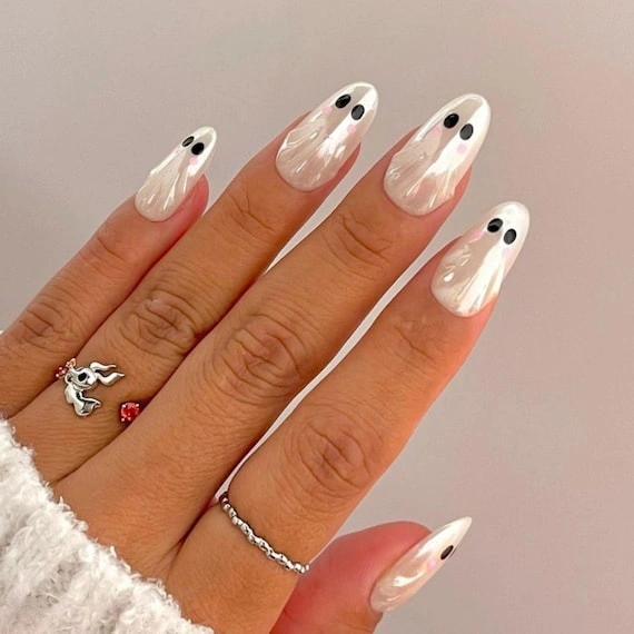 Pearl White Floating Ghost Almonds