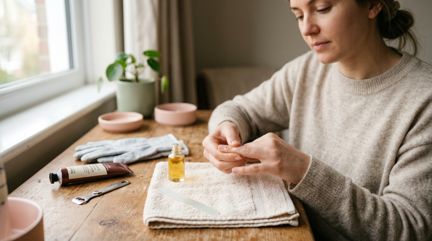 What should I do first to make my nails healthy again?