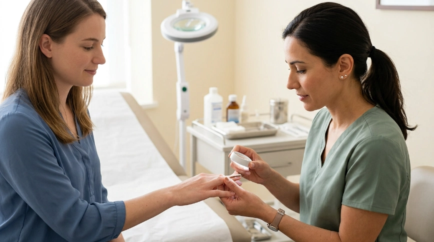 When should unhealthy nails be checked by a dermatologist?