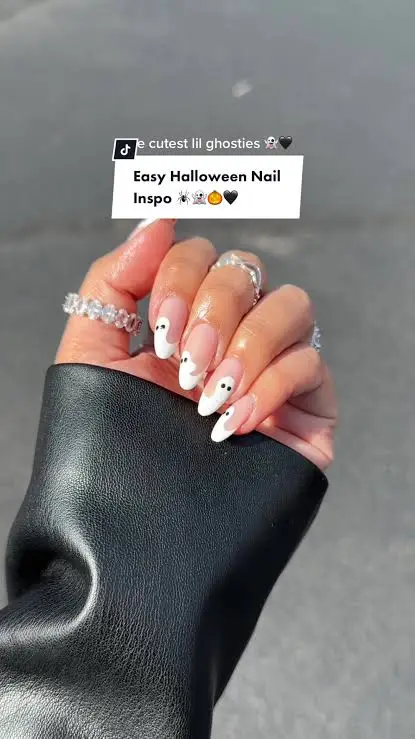White Ghost French Tips