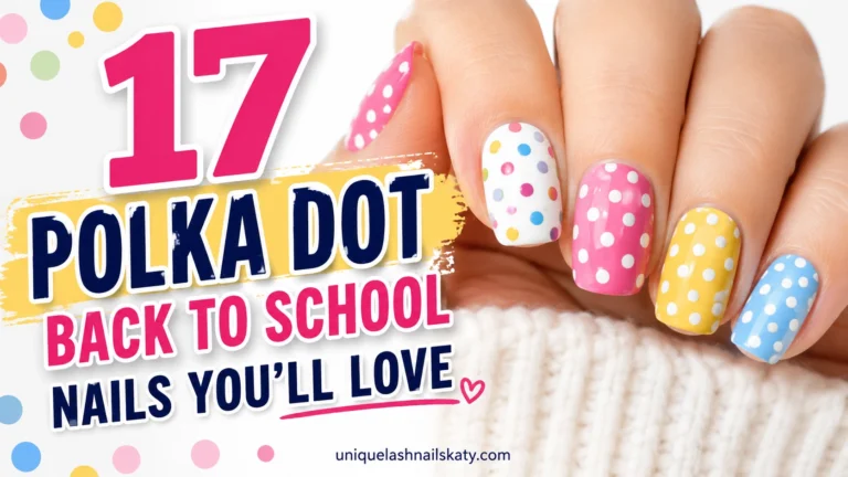 17 Polka Dot Back to School Nails You'll Love