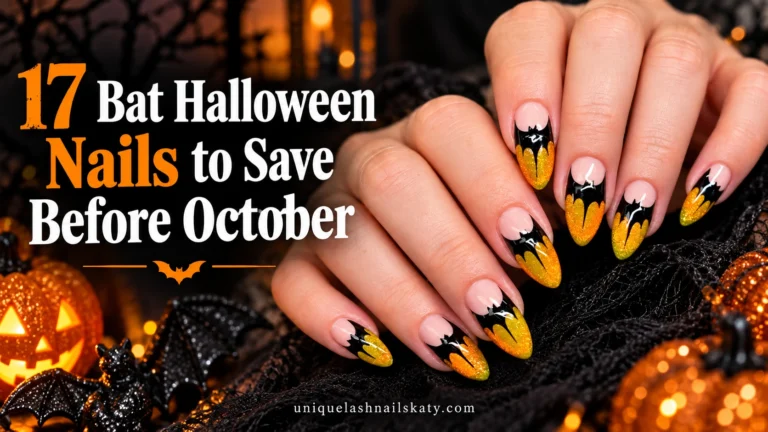 Bat Halloween Nails