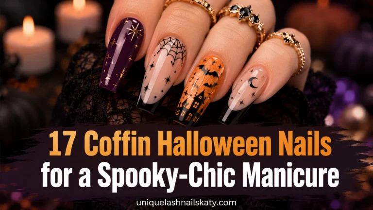 Coffin Halloween Nails