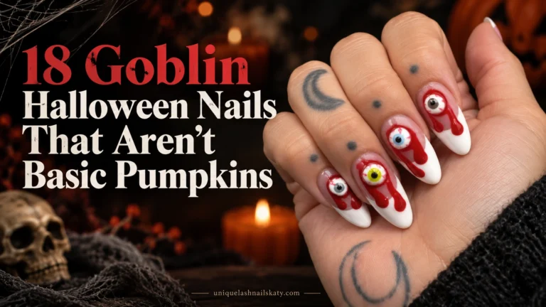 Goblin Halloween Nails