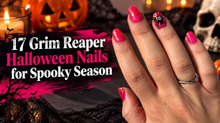 Grim Reaper Halloween Nails