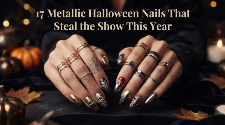 Metallic Halloween Nails