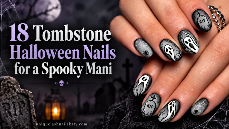 Tombstone Halloween Nails