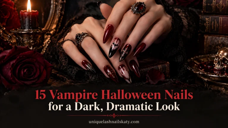 Vampire Halloween Nails