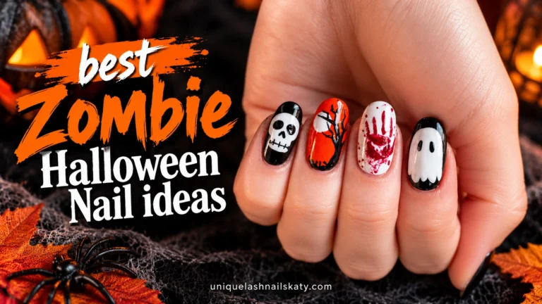 Zombie Halloween Nails