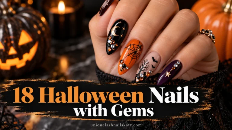 18 Halloween Nails with Gems