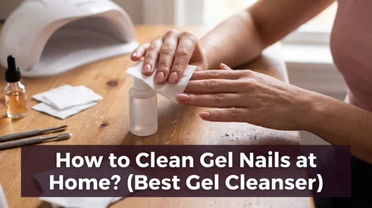 how to clean gel nails
