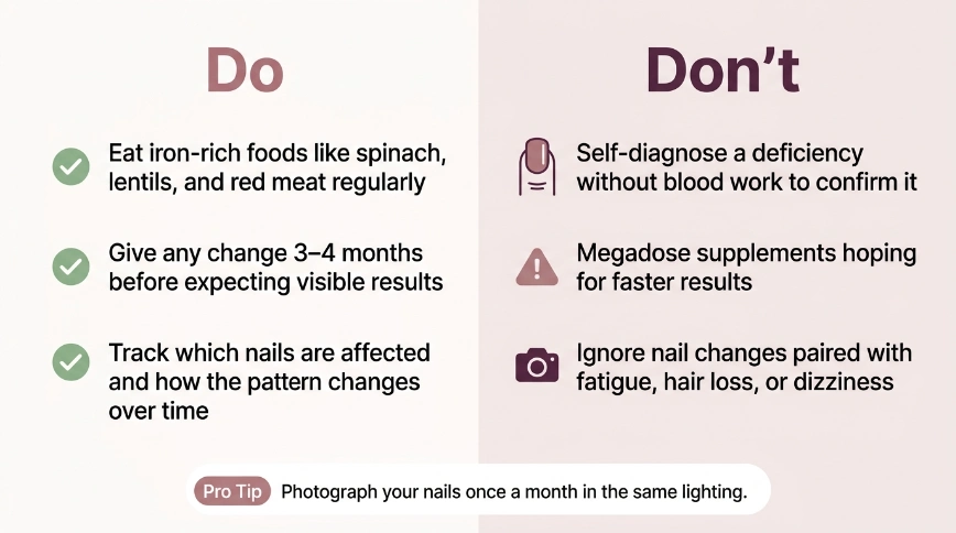 Do's and Don'ts When You Notice Nail Changes
