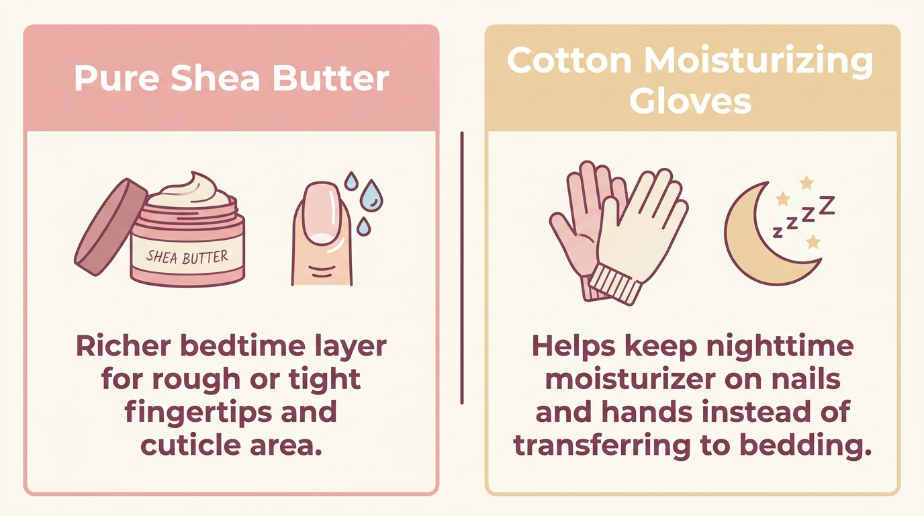 Which products make natural nail hydration easier?