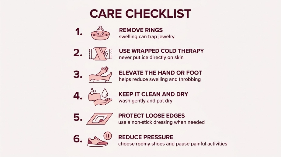 How Should You Care for a Newly Blackened Nail?