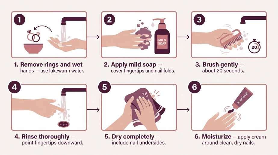 How Can You Safely Clean Under Your Nails?