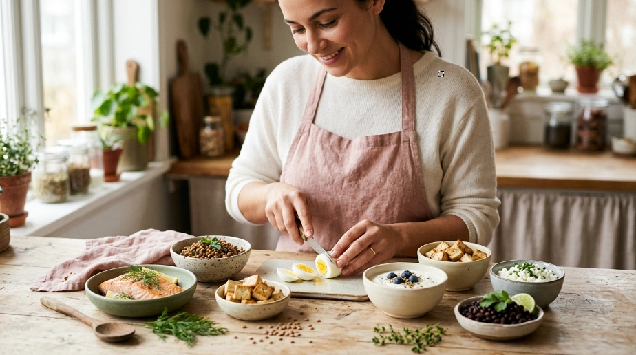 Which protein-rich foods help nails grow?