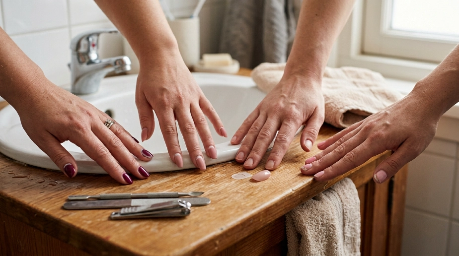 Can Hot Water Damage Gel, Acrylic, or Press-On Nails?