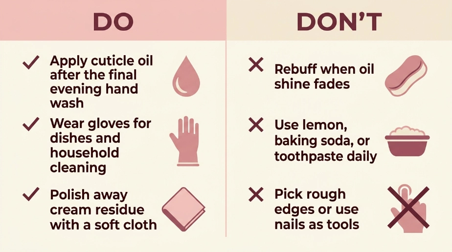 How Can You Keep Nails Shiny Between Buffing Sessions?