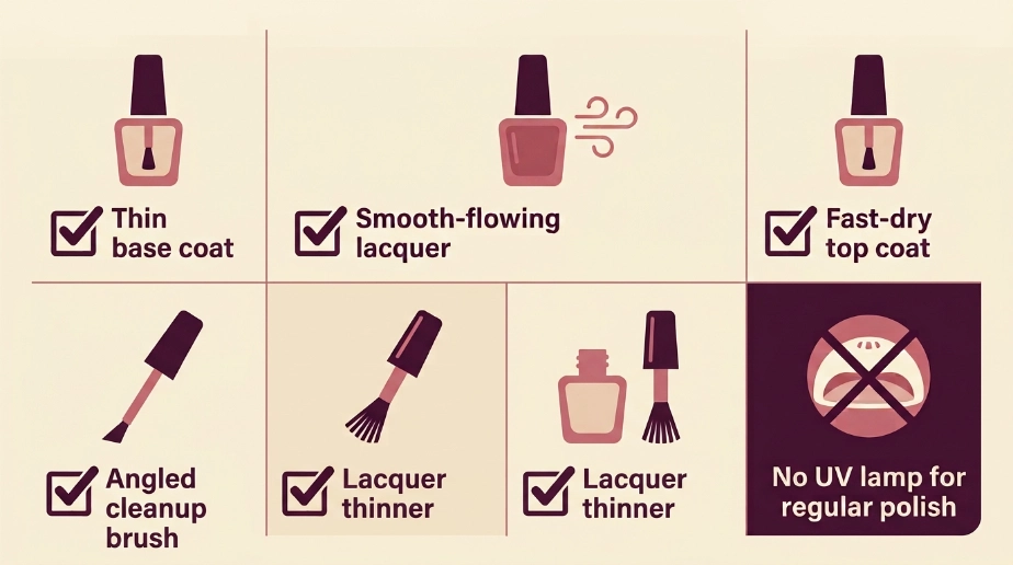 Which Products Help a Three-Coat Manicure Work?