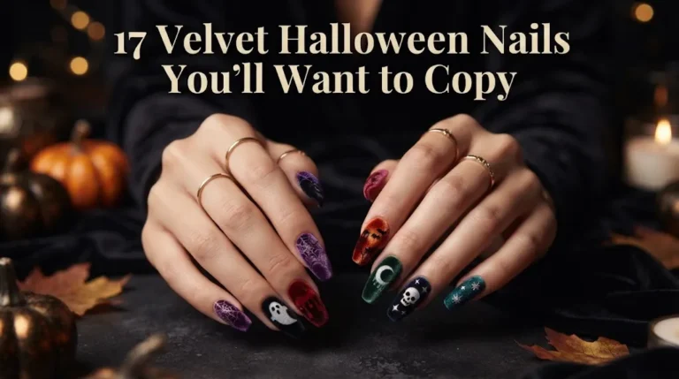 Velvet Halloween Nails